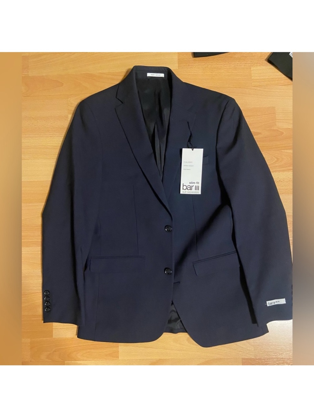 Brand new black Bar III slim fit suit jacket and blue suit jacket - Picture 6 of 9